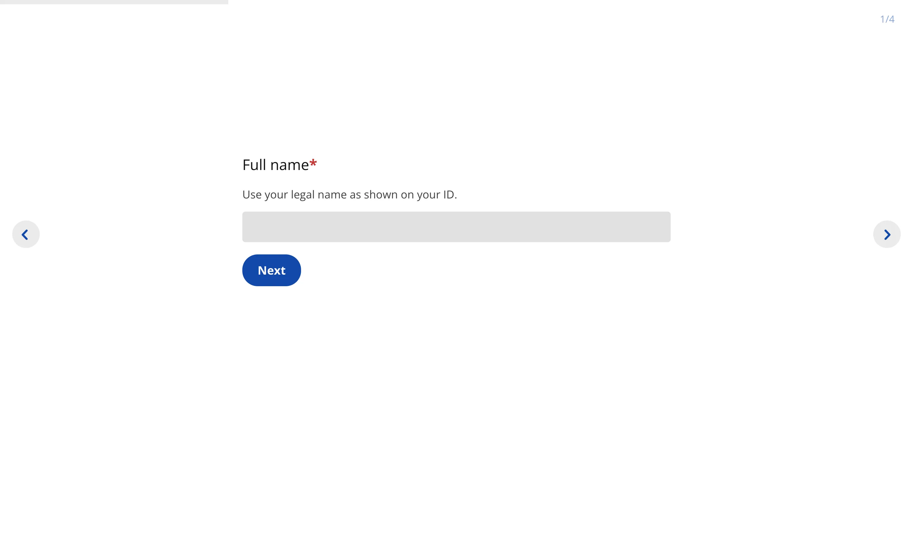 Accessible form overview with clear labels and required fields in Responsly