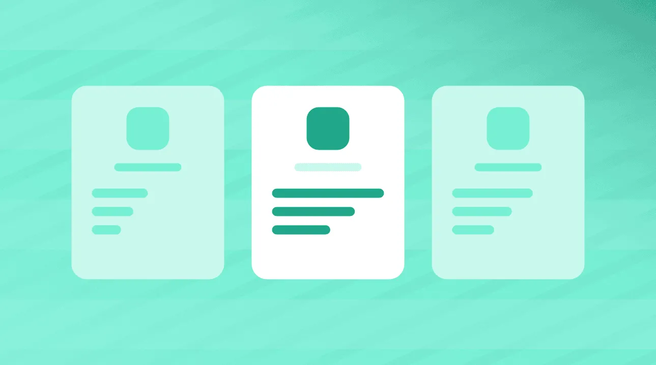 Three employer profile cards side by side, one standing out from the others