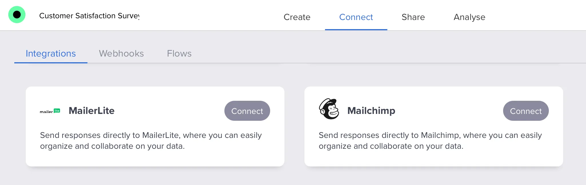Enable Mailchimp integration