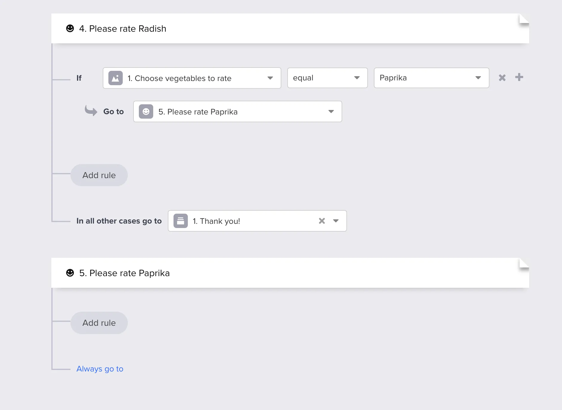 Logic on last question