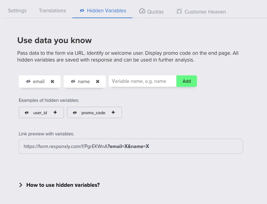 Calendly token example
