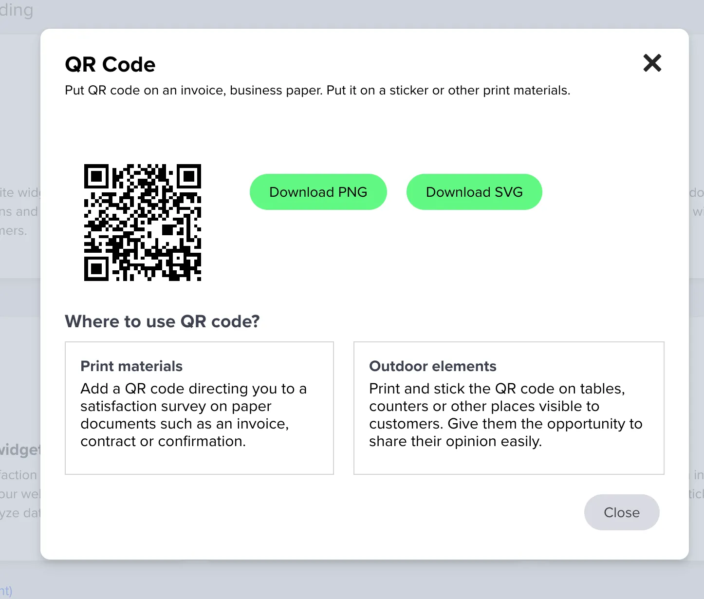 Survey QR code