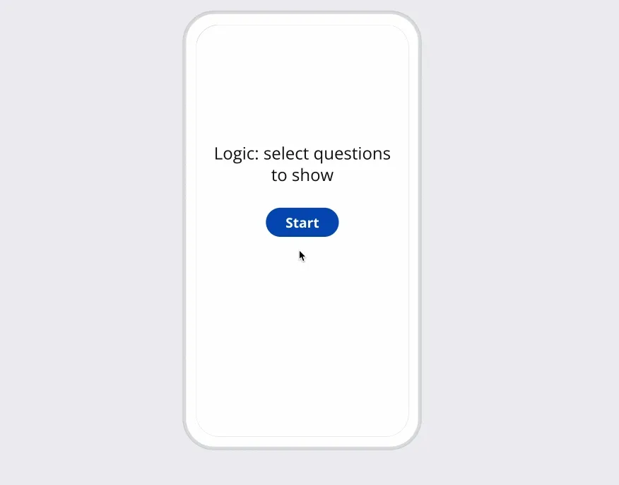 Selection question animation
