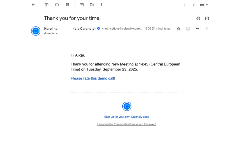 Calendly integration