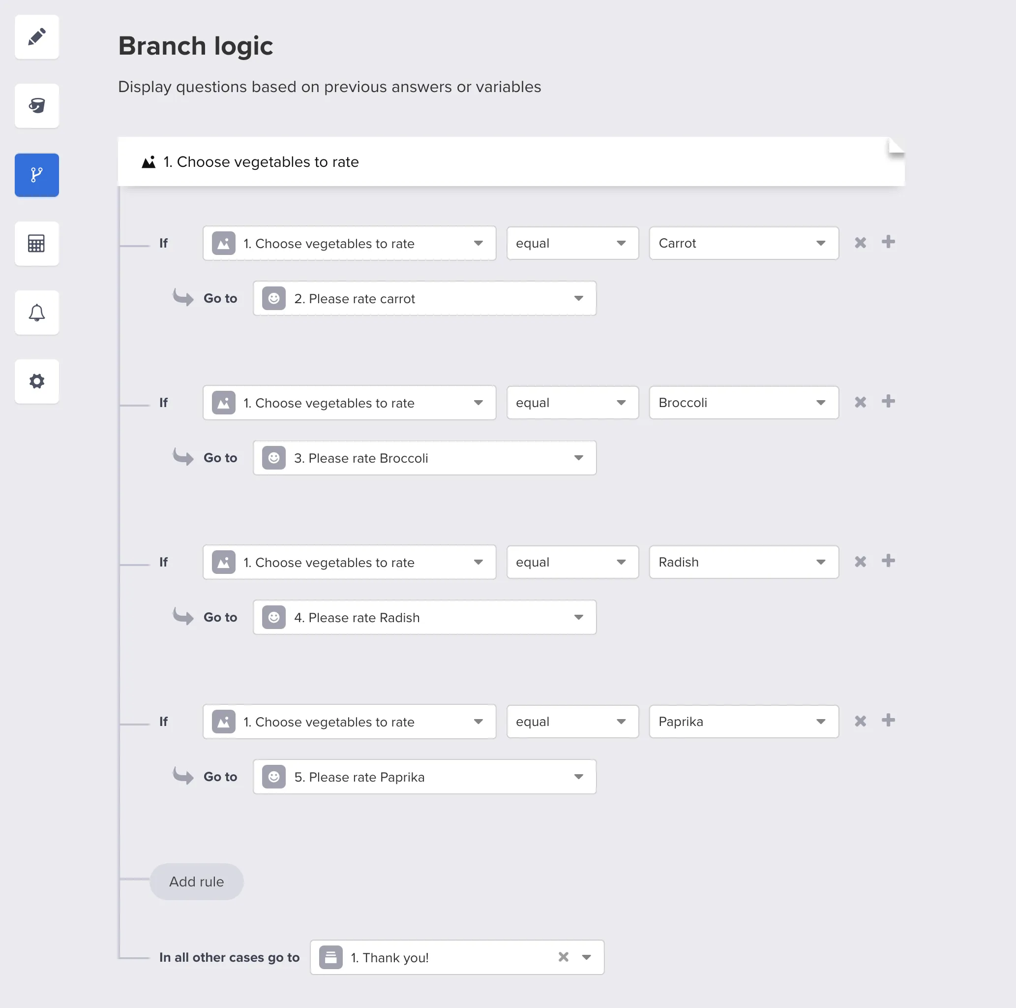 Logic on first question